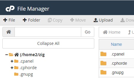 reate new folder hostgator file manager